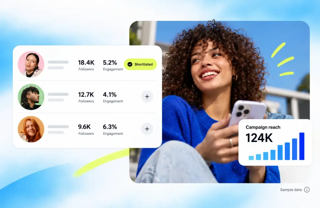 Best micro influencer platforms shortlist showing followers, engagement rate and campaign reach
