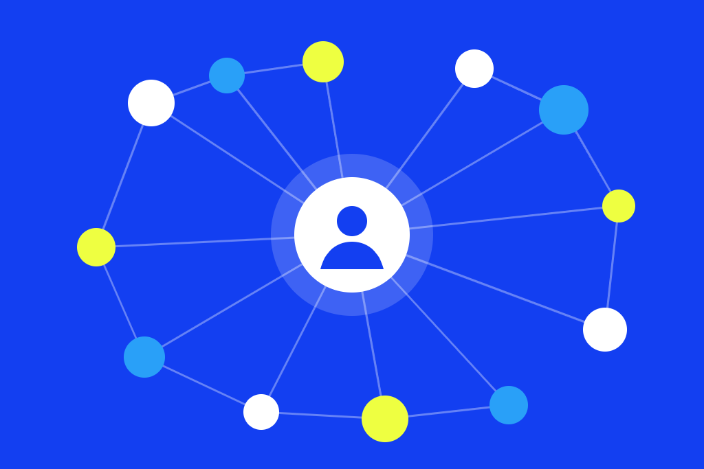 A brand connected to many creators, illustrating a micro influencer network
